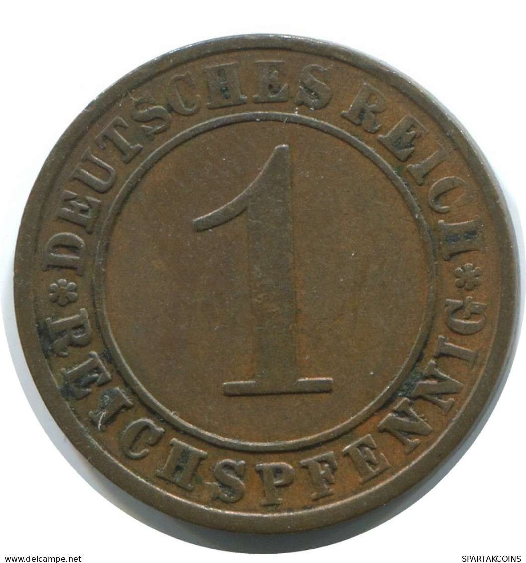 1 REICHSPFENNIG 1924 A GERMANY Coin #AE212.U - 1 Rentenpfennig & 1 Reichspfennig