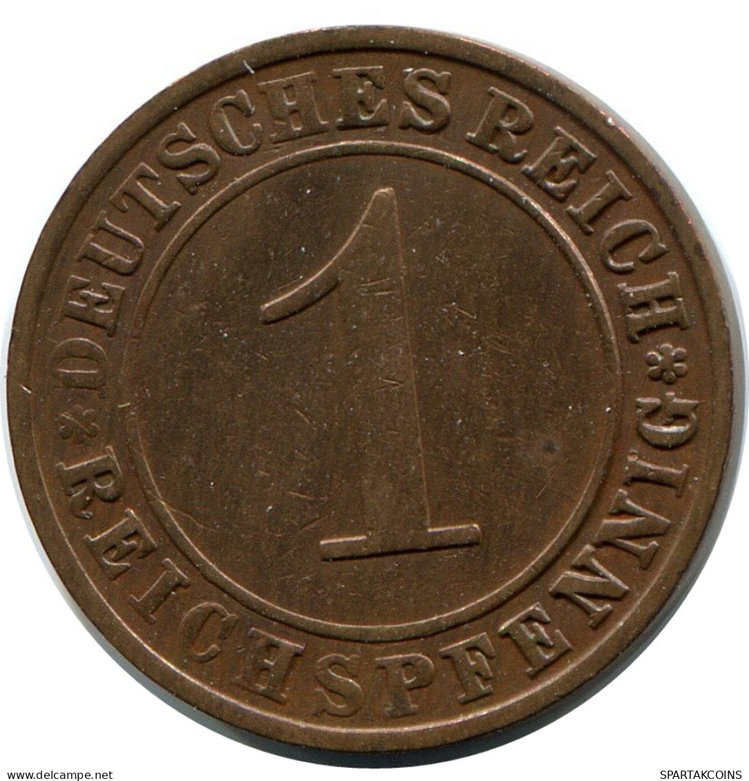 1 REICHSPFENNIG 1925 A GERMANY Coin #DB774.U - 1 Renten- & 1 Reichspfennig