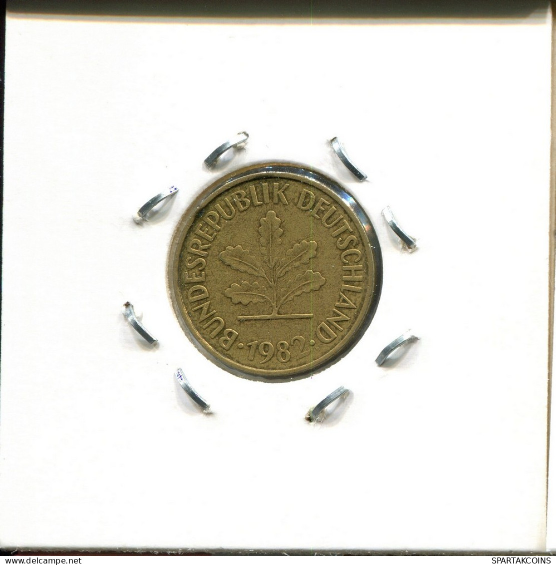 5 PFENNIG 1982 J WEST & UNIFIED GERMANY Coin #DC428.U - 5 Pfennig