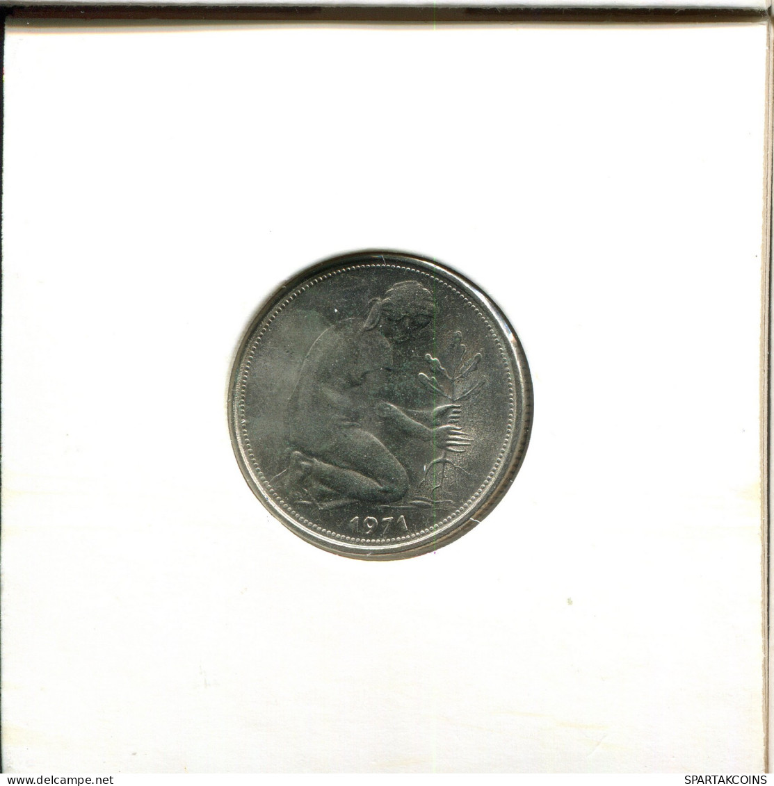 50 PFENNIG 1971 F GERMANY Coin #AW481.U - 50 Pfennig