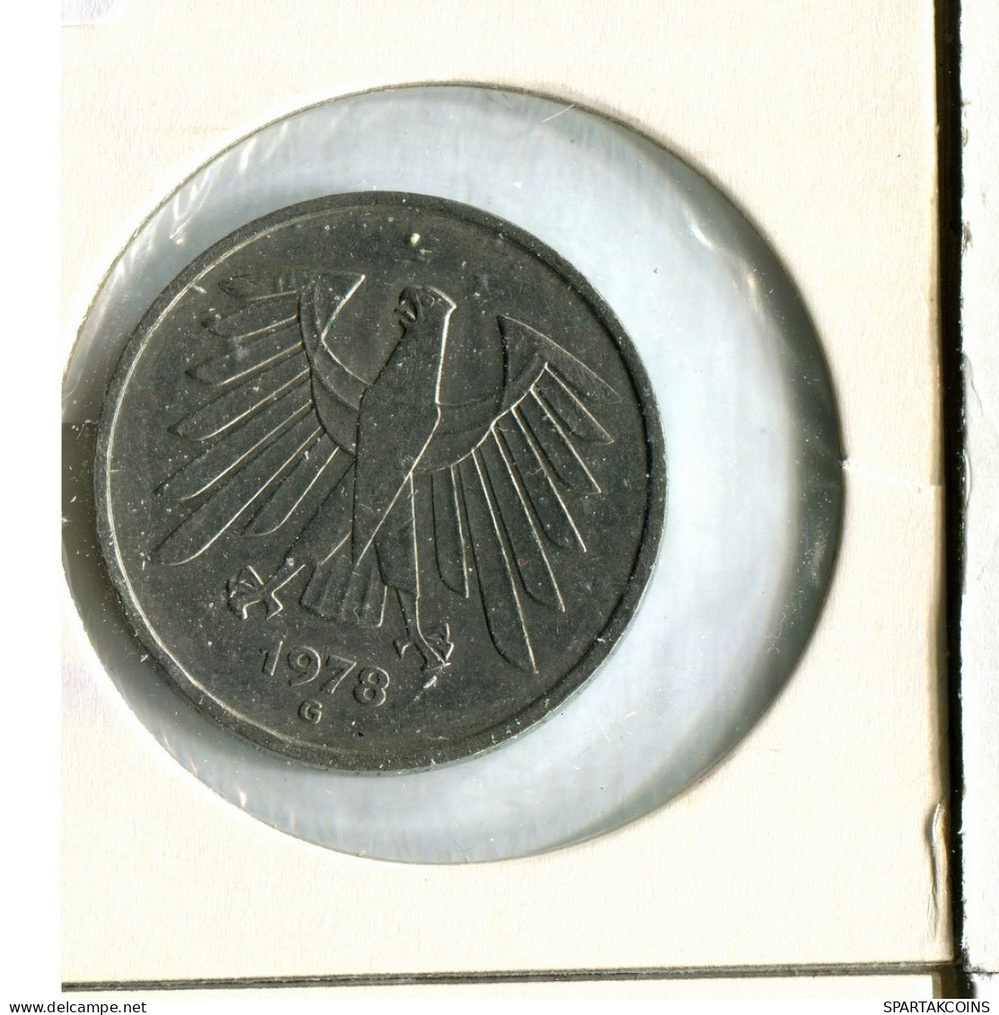 5 DM 1978 G WEST & UNIFIED GERMANY Coin #AU756.U - 5 Mark