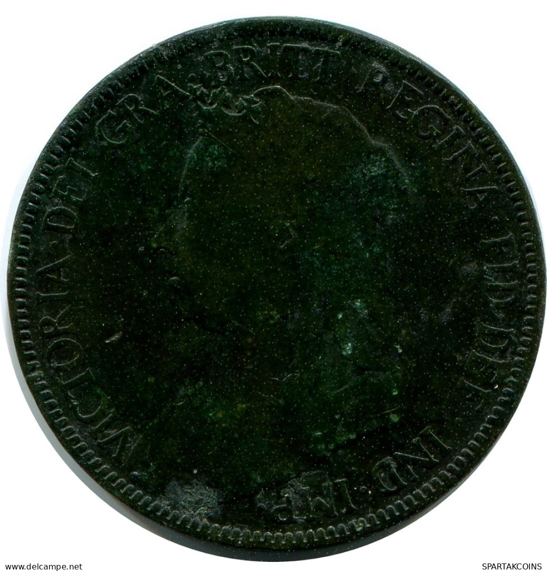 HALF PENNY 1898 UK GREAT BRITAIN Coin #AZ611.U - C. 1/2 Penny