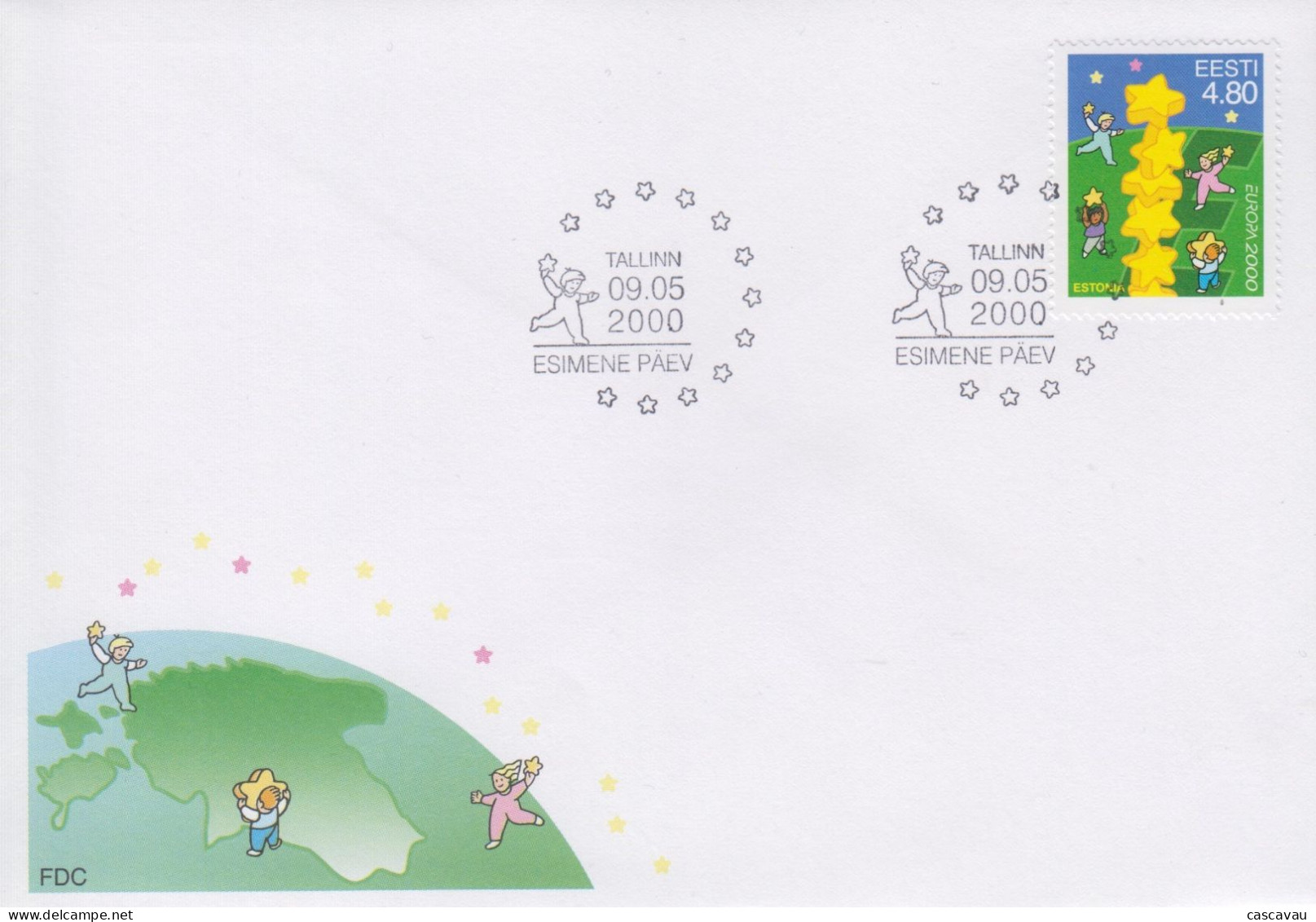 Enveloppe  FDC  1er  Jour   ESTONIE    EUROPA    2000 - 2000