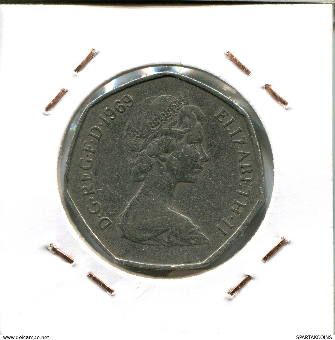 50 PENCE 1969 UK GREAT BRITAIN Coin #AW227.U - Autres & Non Classés