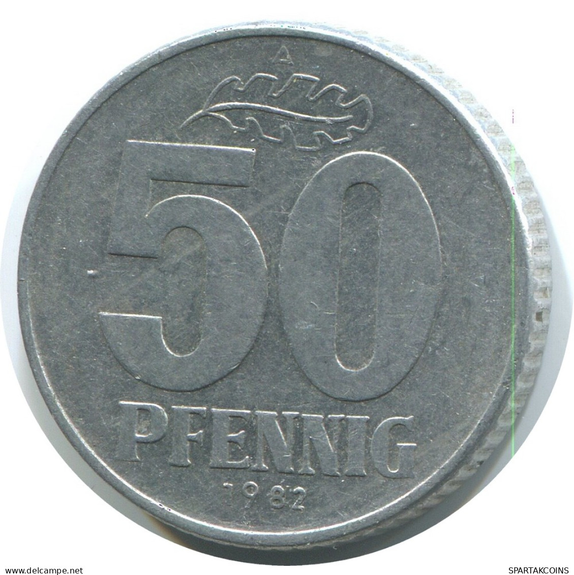 50 PFENNIG 1982 A DDR EAST DEUTSCHLAND Münze GERMANY #AE151.D - 50 Pfennig