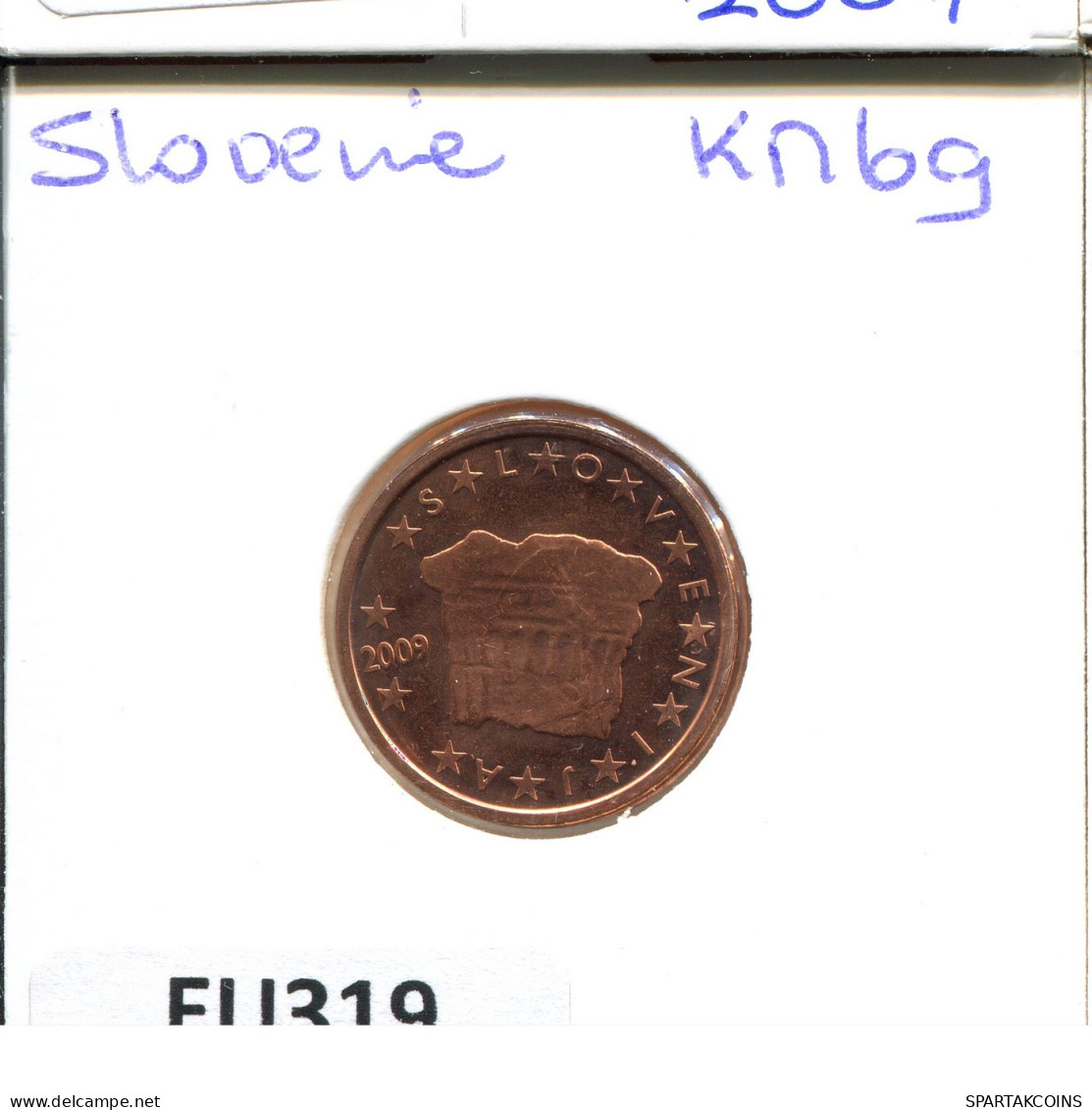 2 EURO CENTS 2009 SLOWENIEN SLOVENIA Münze #EU319.D - Slowenien