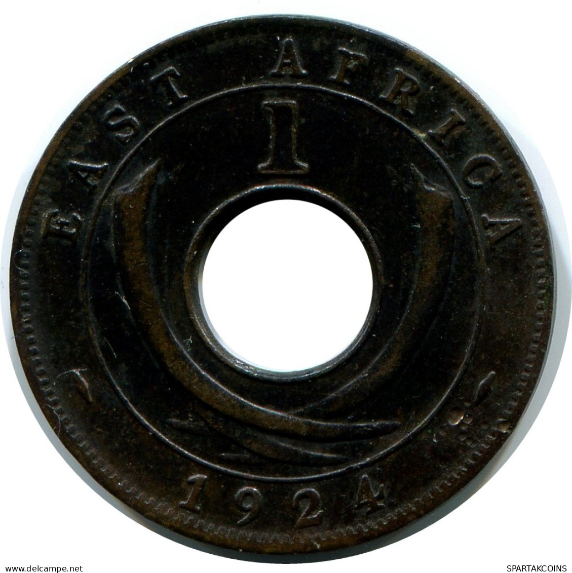 1 CENT 1924 OSTAFRIKA EAST AFRICA Münze #AP870.D - Britische Kolonie