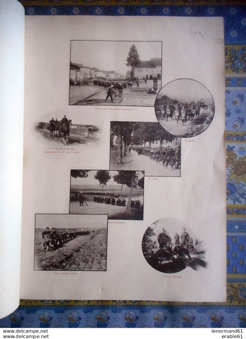 LES GRANDES MANOEUVRES DE LA 11 EME DIVISION 1900 PHOTOTYPIE D ART A BERGEREC NANCY - Documents