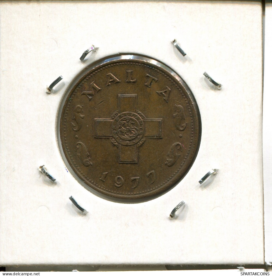 1 CENT 1977 MALTA Münze #AR694.D - Malte