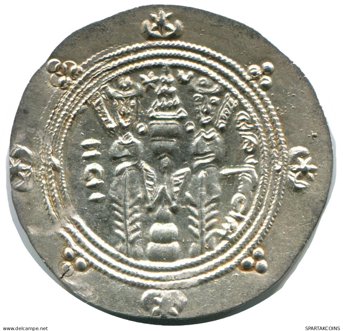 TABARISTAN DABWAYHID ISPAHBADS FARKAHN AD 711-731 AR 1/2 Drachm #AH132.8.D - Orientale