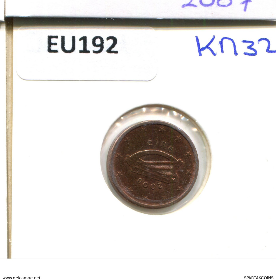 1 EURO CENT 2008 IRLAND IRELAND Münze #EU192.D - Irlande