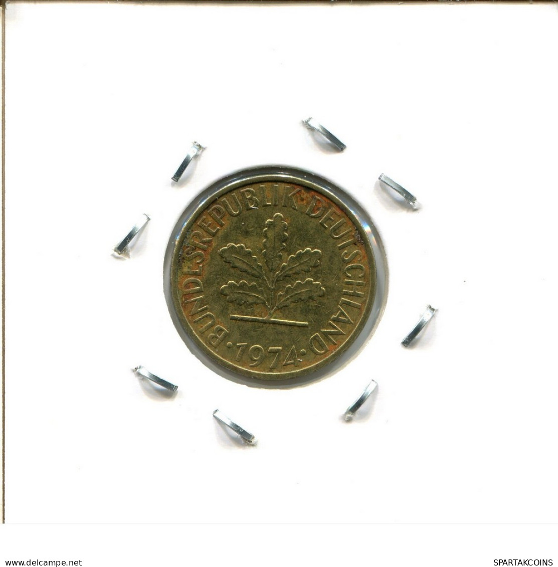 5 PFENNIG 1974 F BRD DEUTSCHLAND Münze GERMANY #DC394.D - 5 Pfennig