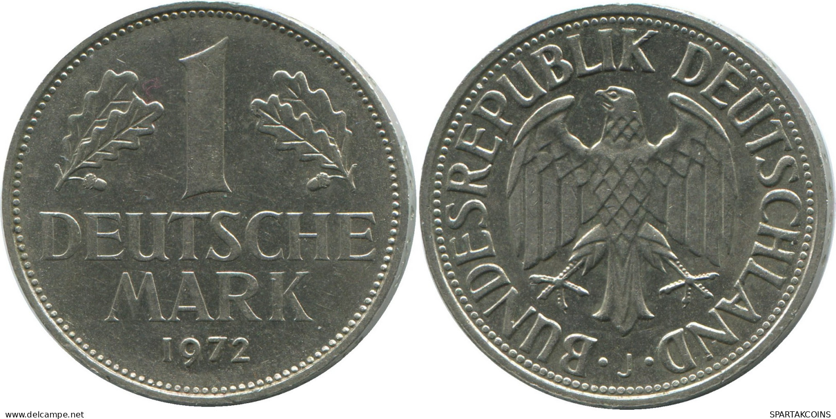 1 MARK 1972 J BRD DEUTSCHLAND Münze GERMANY #DE10412.5.D - 1 Mark