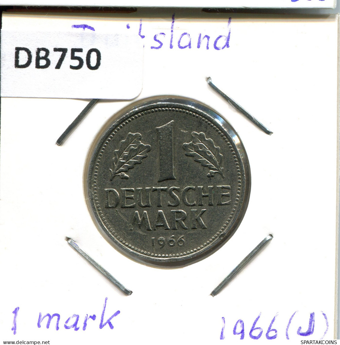1 DM 1966 J BRD DEUTSCHLAND Münze GERMANY #DB750.D - 1 Marco