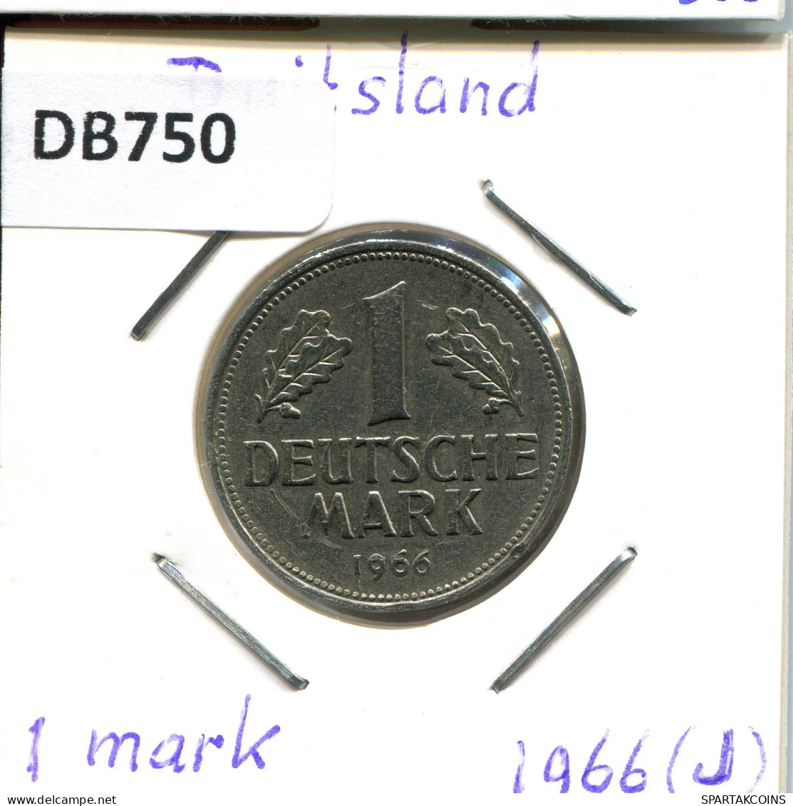 1 DM 1966 J BRD DEUTSCHLAND Münze GERMANY #DB750.D - 1 Mark