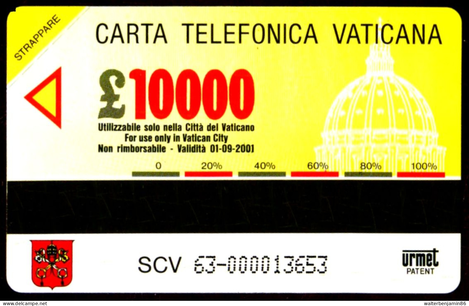 G VA 63 C&C 6063 SCHEDA TELEFONICA NUOVA MAGNETIZZATA VATICANO PORTA SANTA - Vaticaanstad