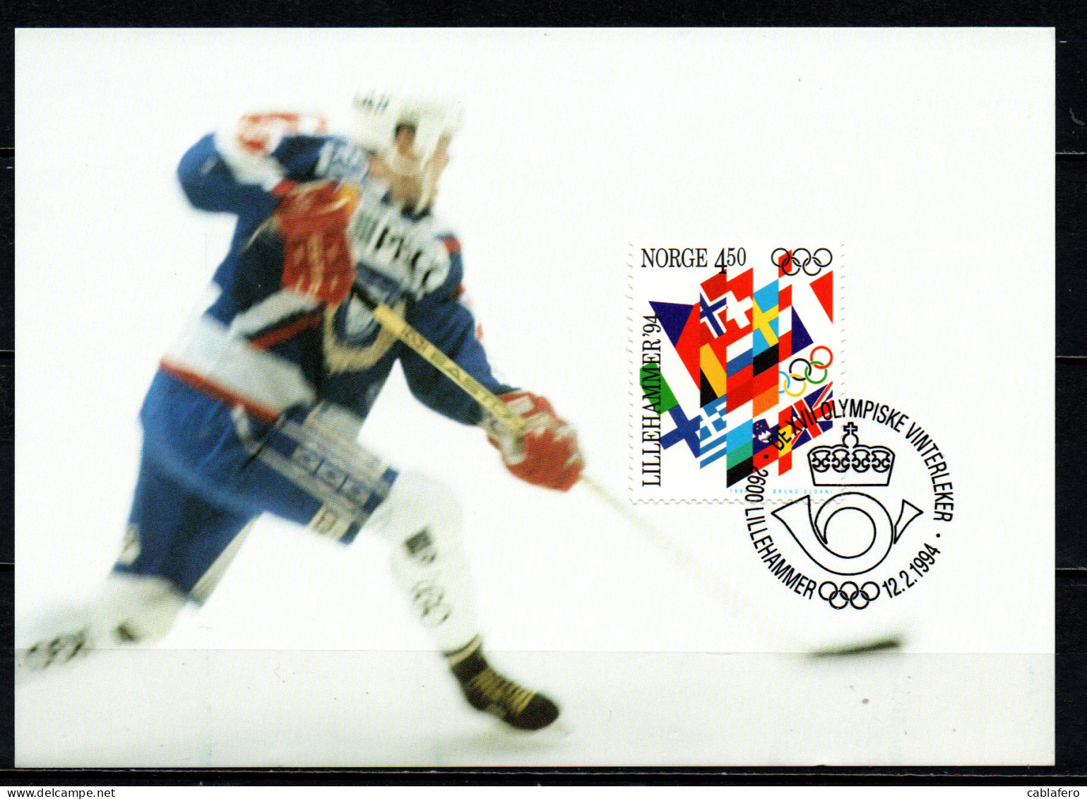 NORVEGIA - 1994 - OLIMPIADI INVERNALI DI LILLEHAMMER - Maximum Cards & Covers