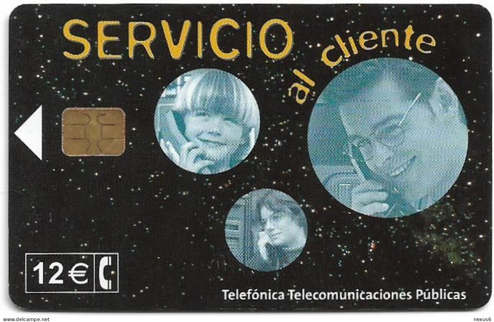 Spain - Telefonica - Servicio Al Cliente - P-493 - 01.2002, 12€, 21.200ex, Used - Privatausgaben