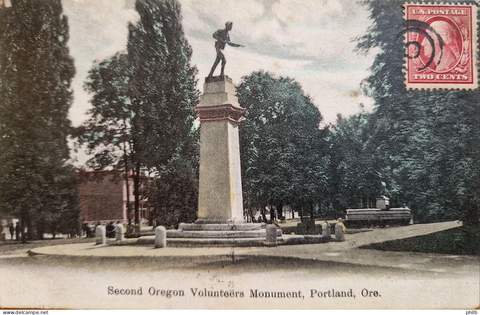 PORTLAND, ORE. - Second Oregon Volunteers Monument / Spanish–American War Soldier's Monument - Portland