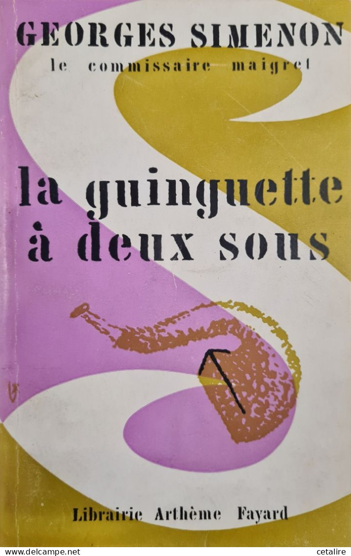 La Guinguette A Deux Sous Simenon 1959 +++BON ETAT+++ - Belgische Schrijvers