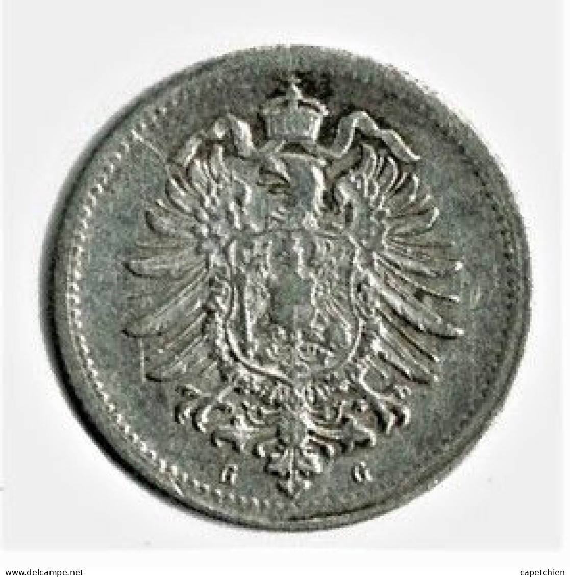 ALLEMAGNE / 20 PFENNIG / 1875 G / ARGENT / ETAT SUP - 20 Pfennig