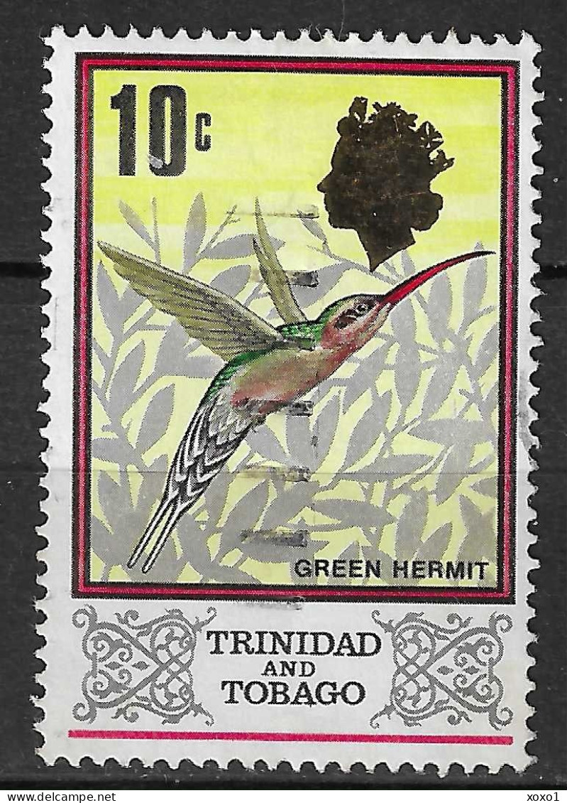 Trinidad And Tobago 1969  MiNr. 232 Birds Green Hermit 1v  Used  0.30 € - Kolibries