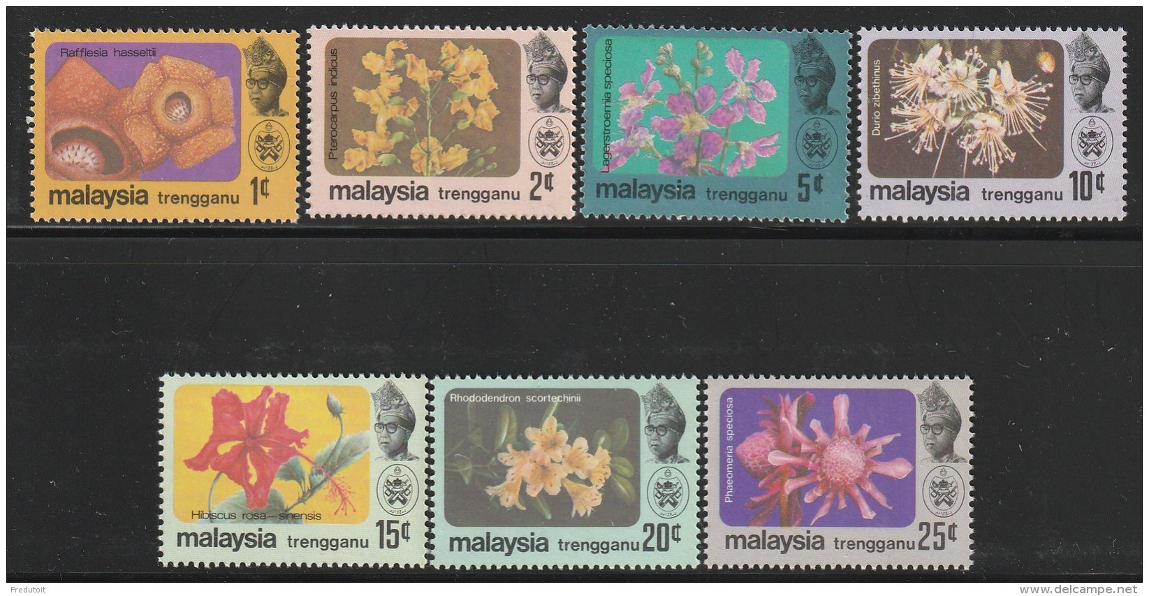 MALAYSIA - TRENGGANU - N°113/9 ** (1979) FLEURS - Trengganu