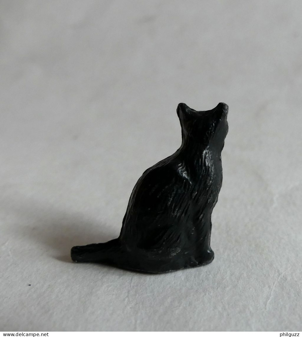 FIGURINE MARQUE INCONNUE CHAT NOIR (2) Pas Clairet Starlux Cyrnos - Katten