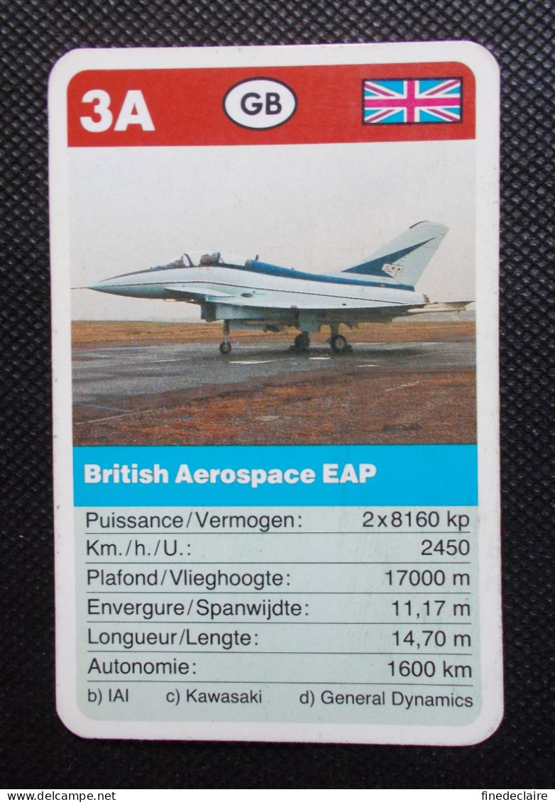 Trading Card - ( 6 X 9,2 Cm ) - Avion / Plane - British Aerospace EAP - Grande Bretagne - N°3A - Moteurs