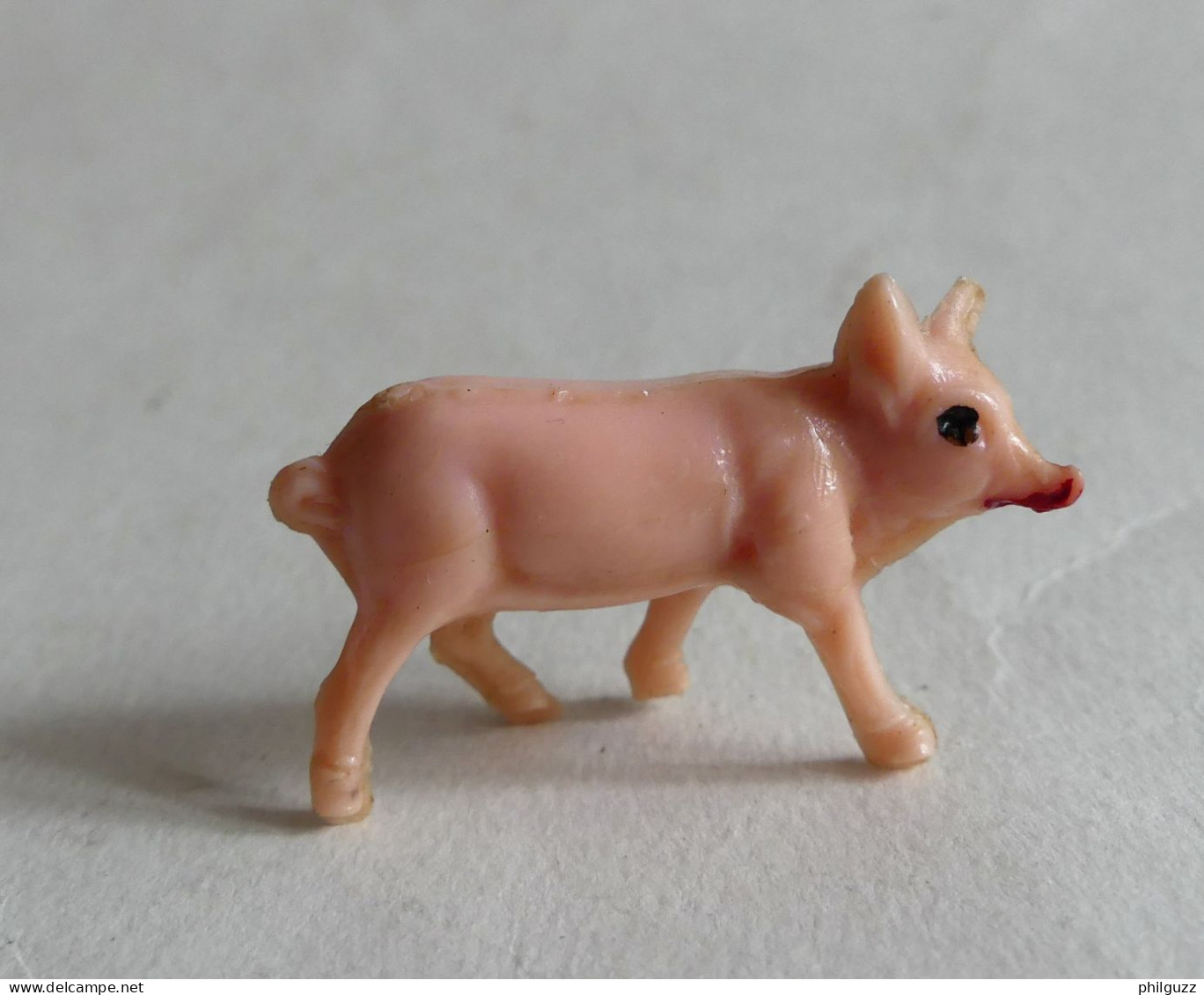 FIGURINE Marque Inconnue  - ANIMAUX ANIMAL DE LA FERME - PORCINET BEBE COCHON (2) Pas Clairet Starlux - Maiali