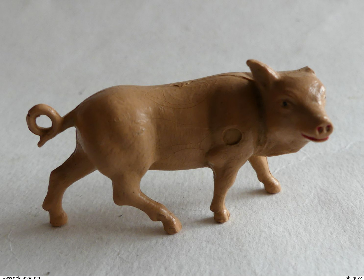 FIGURINE Marque Inconnue  - ANIMAUX ANIMAL DE LA FERME - COCHON DEBOUT (3) Pas Clairet Starlux - Schweine