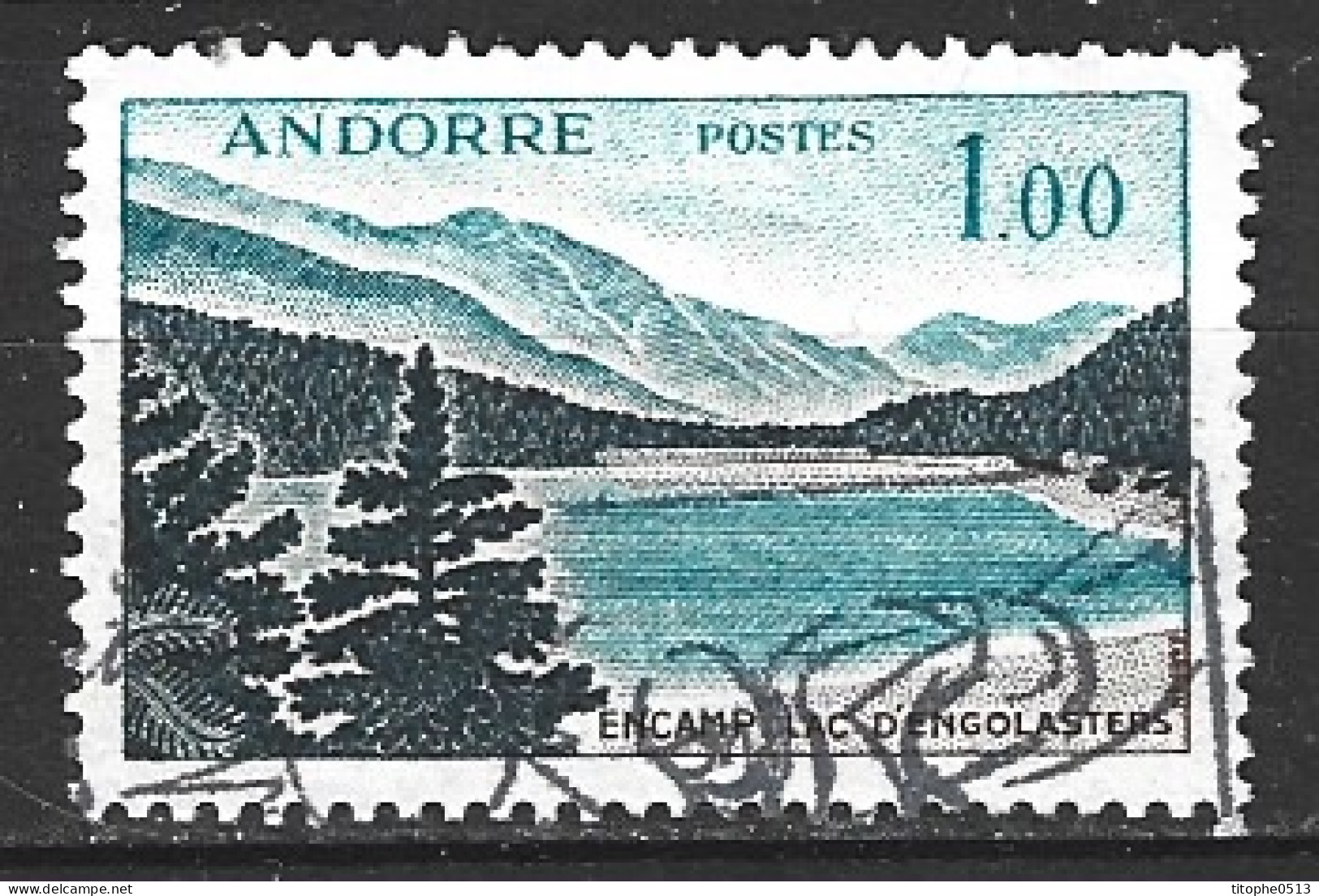 ANDORRE. N°164 Oblitéré De 1961-71. Lac D'Engolasters. - Oblitérés
