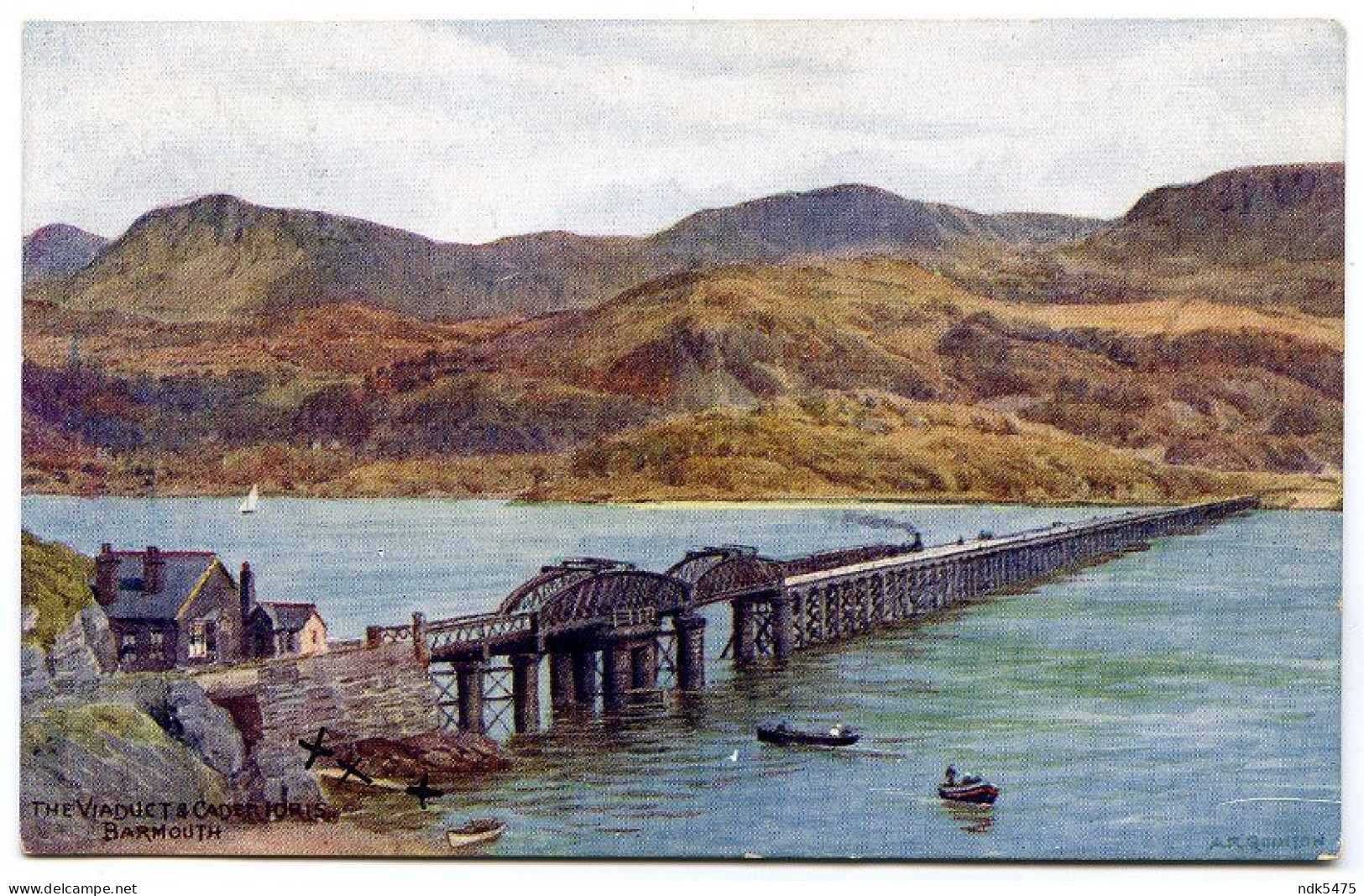 A R QUINTON : THE VIADUCT & CADER IDRIS, BARMOUTH - Quinton, AR