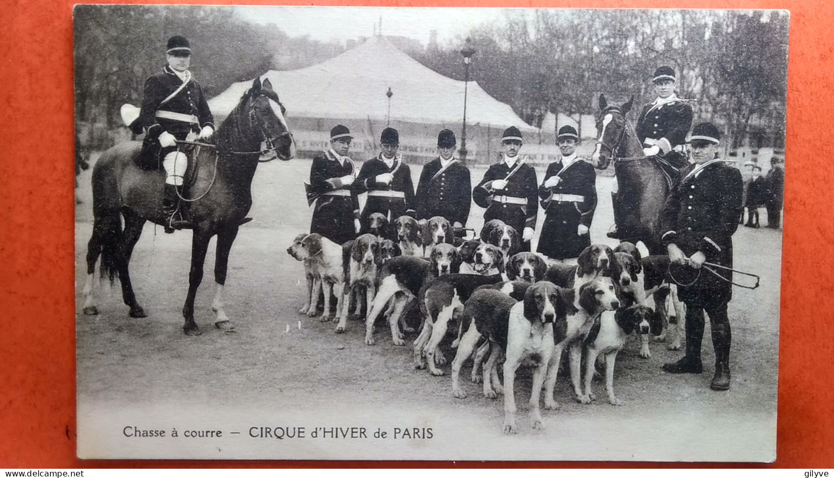 CPA. Chasse à Courre. Cirque D'Hiver De Paris.    (AF.228) - Chasse