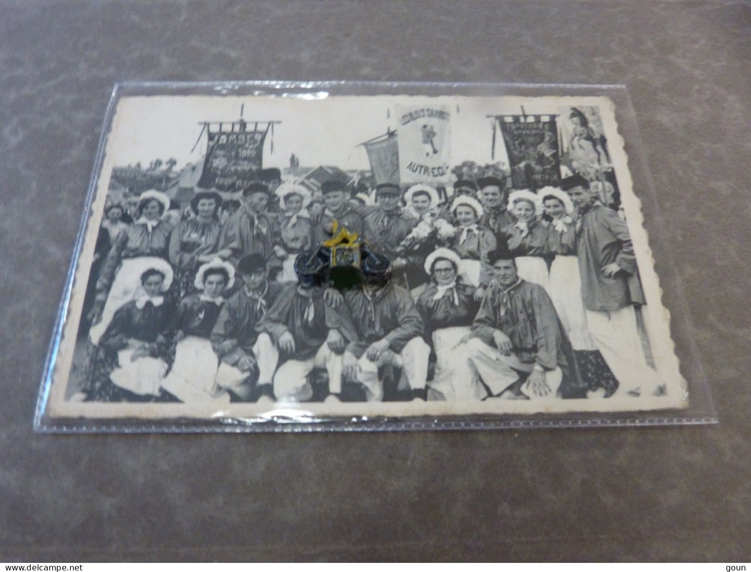 Carte Photo Ramillies Autre Eglise Societe Folklorique Les Blouws Saurots - Ramillies