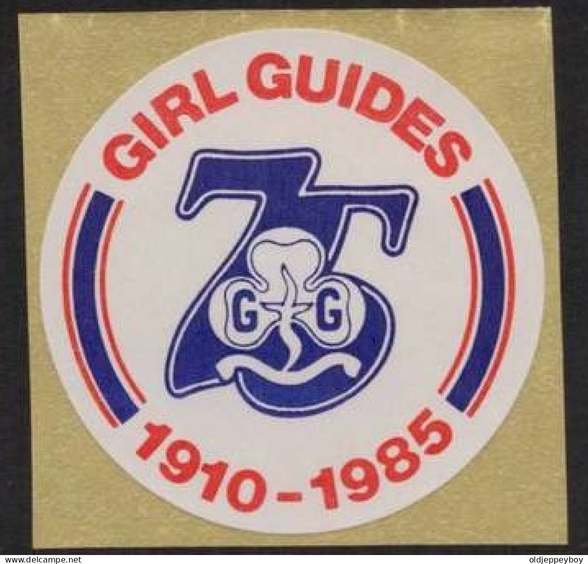 MNH**  Girl Guides 1910-1985  VIGNETTE SCOUTS POSTER STAMP  Pfadfinder CINDERELLA SCOUTING SCOUTISMO - Unused Stamps