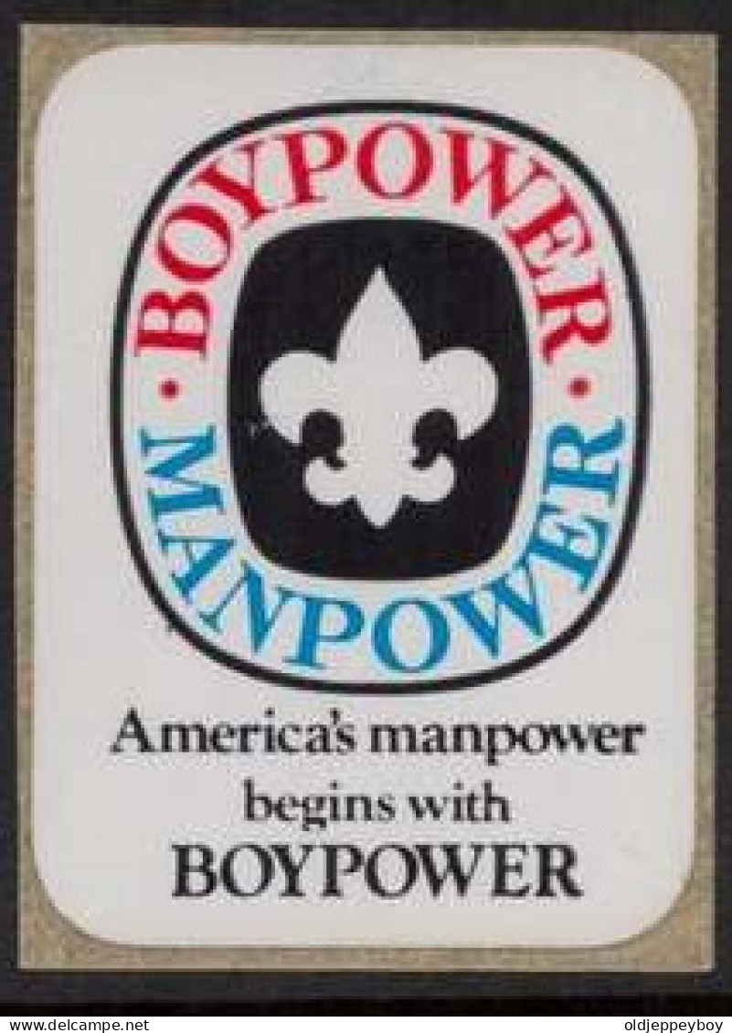 MNH** America's Manpower Begins With Boypower  VIGNETTE SCOUTS POSTER STAMP  Pfadfinder CINDERELLA SCOUTING SCOUTISMO - Neufs