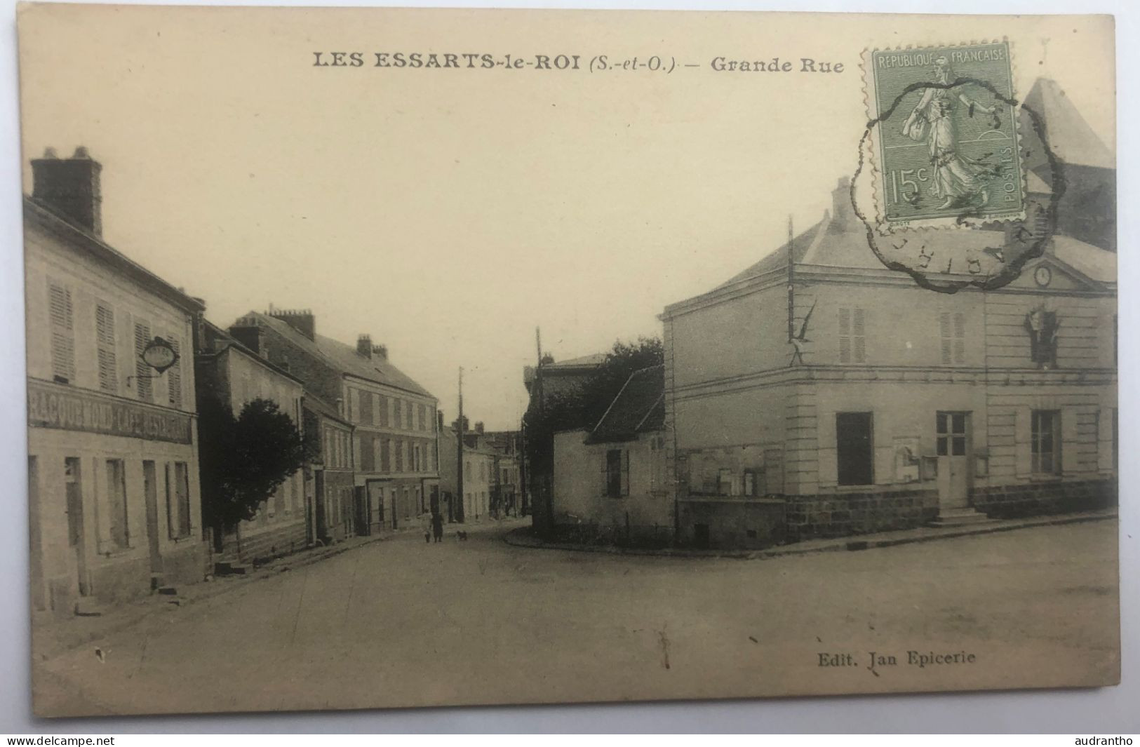 CPA 78 Les Essarts Le Roi - Grande Rue - Café Restaurant Racquemond - Les Essarts Le Roi