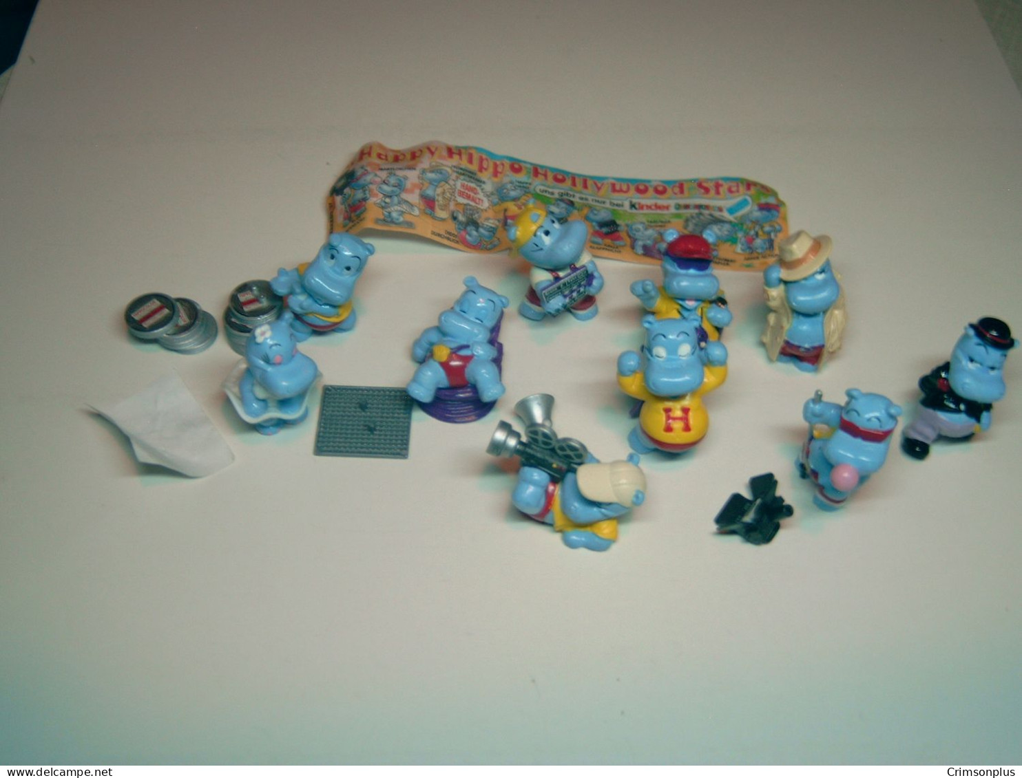 1997 Ferrero - Kinder Surprise - Die Happy Hippo Hollywood Stars. - Complete Set + BPZ - Monoblocs