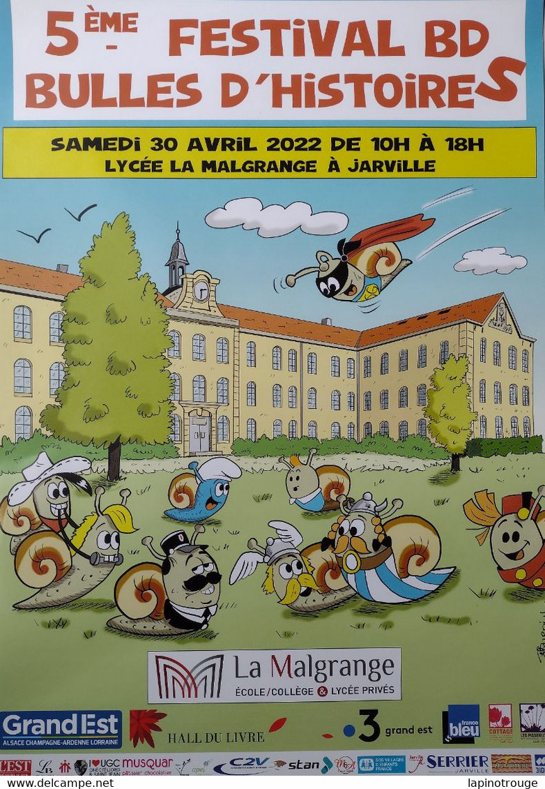 Affiche BURDIN Michel Festival BD Jarville-la-Malgrange 2022 (Les Gastéropotes - Posters