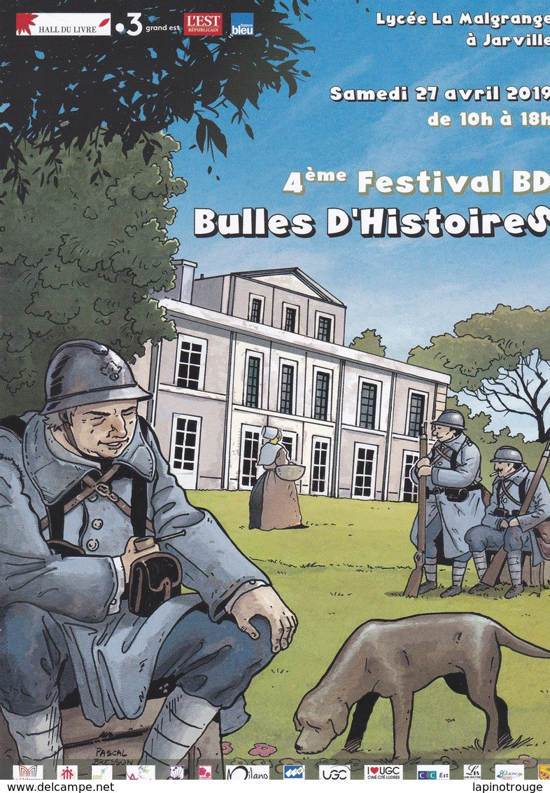 Affiche BRESSON Pascal Festival BD Jarville La Malgrange 2019 (Jean-Corentin Carré, L'enfant Soldat - Afiches & Offsets