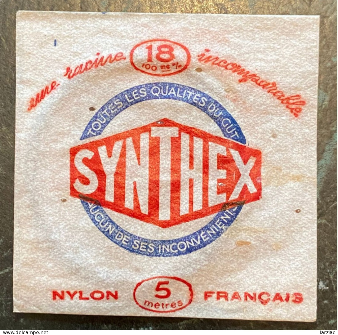 Pochette De Fil Ancien Synthex Nylon 18/100 Pezon & Michel - Vissen