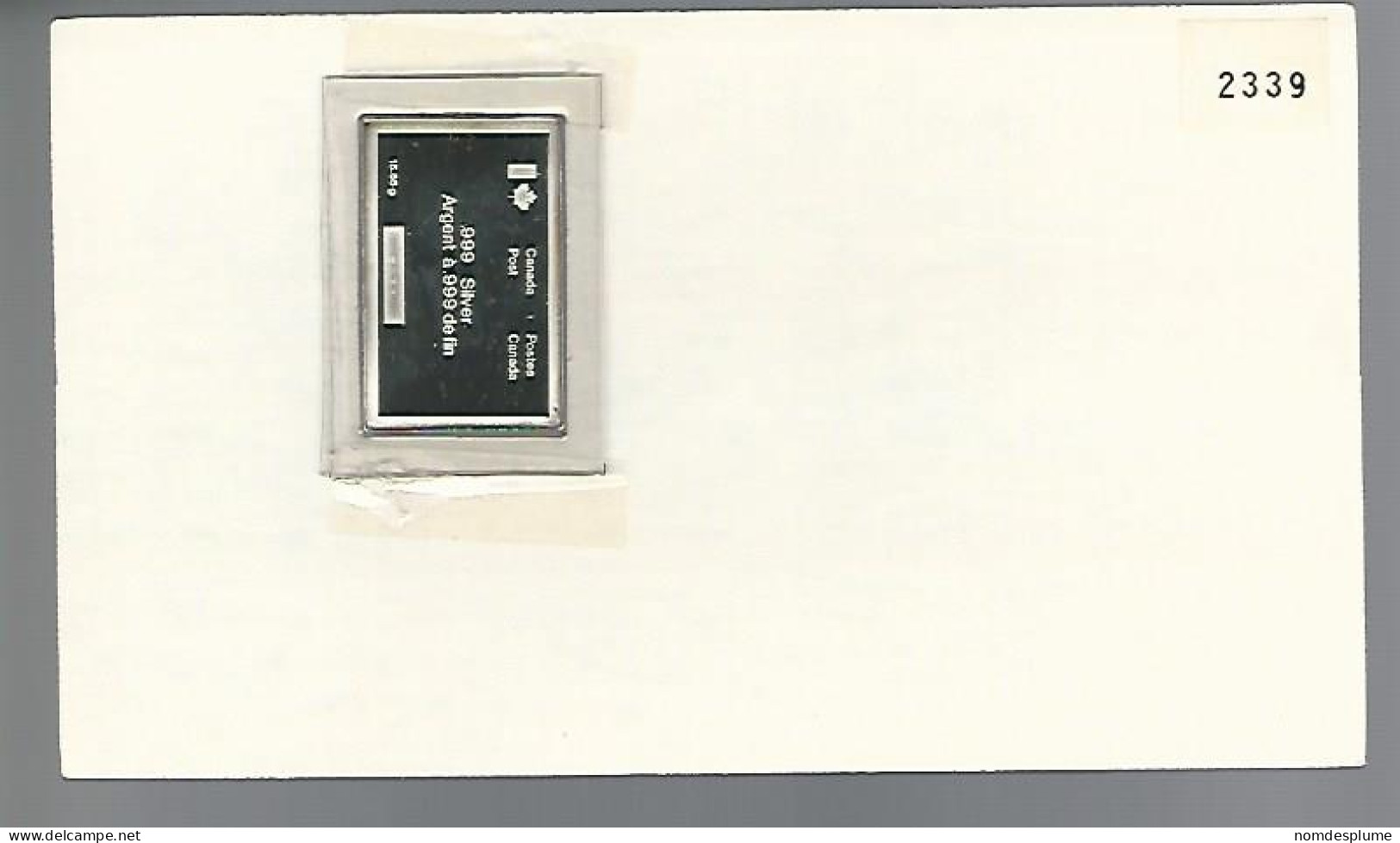 58030)  Canada Royal Mint Metal Stamp Olympiade Ottawa Postmark Cancel 1977  - Jahressätze Der Kanad. Post