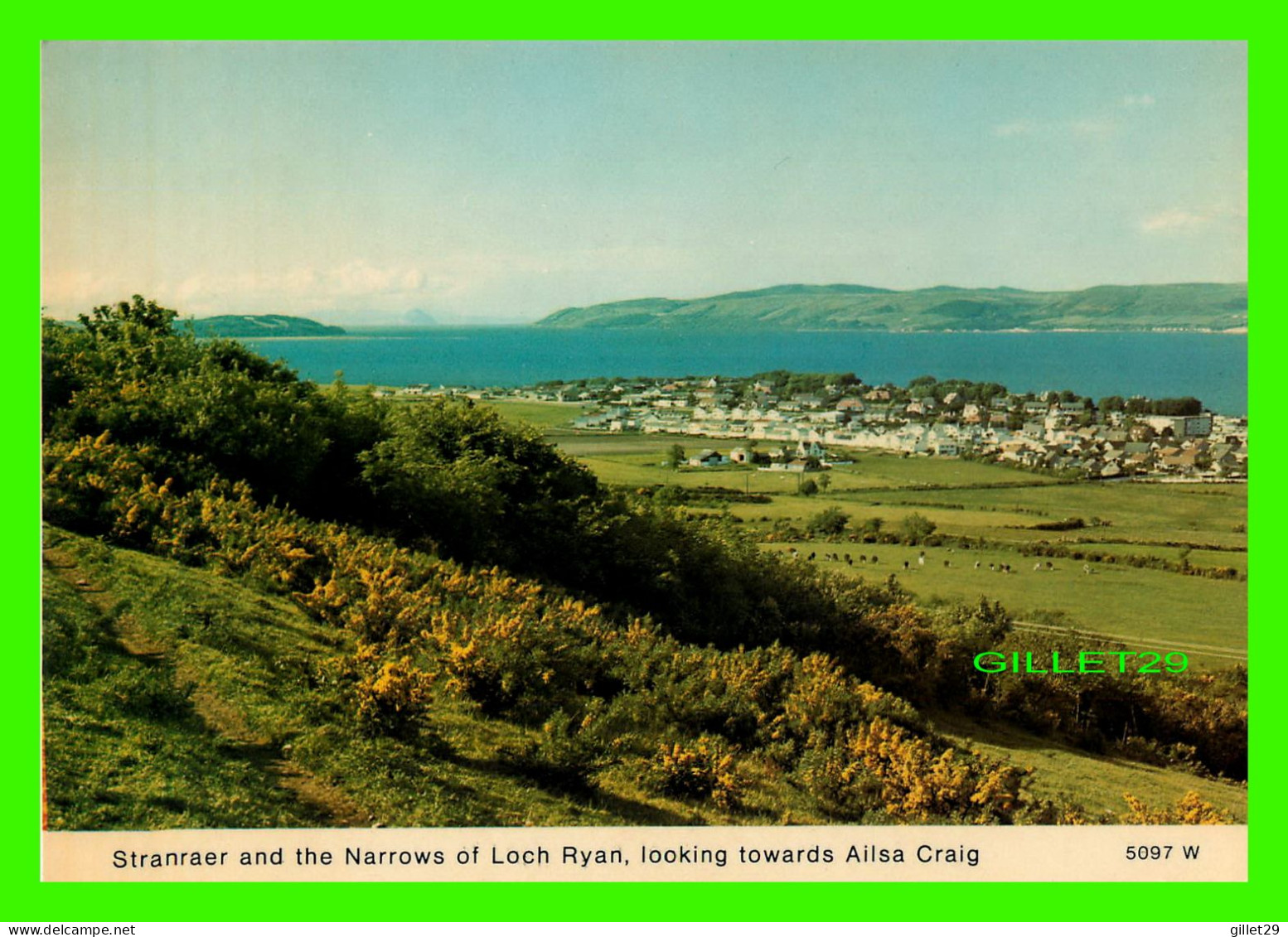 STRANRAER, SCOTLAND - AND THE NARROWS OF LOCH RYAN, LOOKING TOWARDS AILSA CRAIG - WHITEHOLME PUB. LTD - - Dumfriesshire