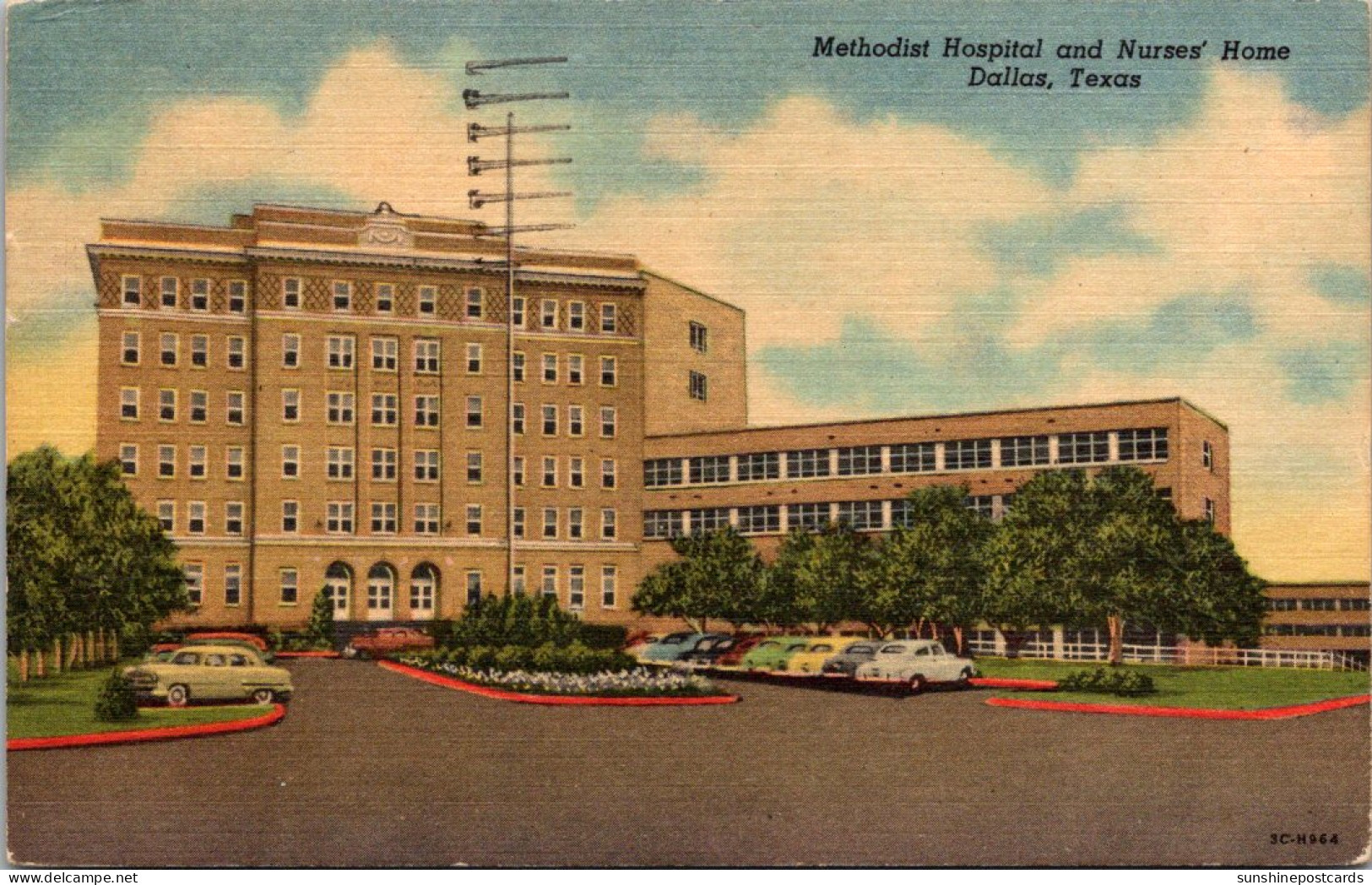 Texas Dallas Methodist Hospital And Nurses' Home 1962 Curteich - Dallas