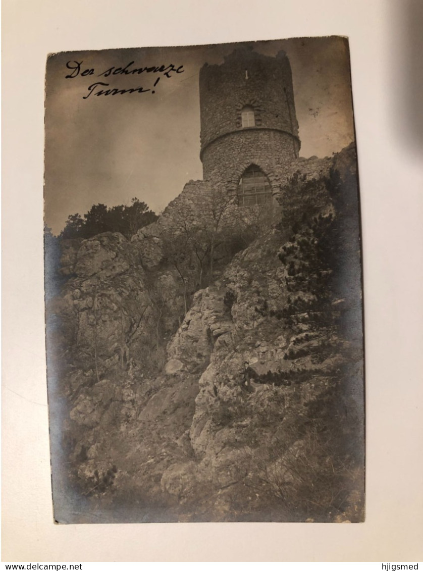 Austria Österreich Mödling Moedling Der Schwarze Turm Dark Tower Castle RPPC Real Photo 16325 Post Card POSTCARD - Mödling