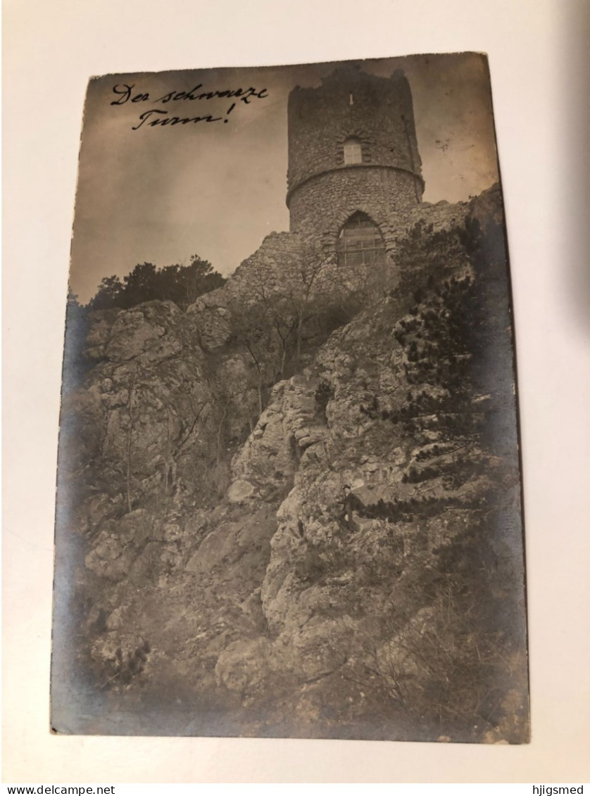 Austria Österreich Mödling Moedling Der Schwarze Turm Dark Tower Castle RPPC Real Photo 16325 Post Card POSTCARD - Mödling