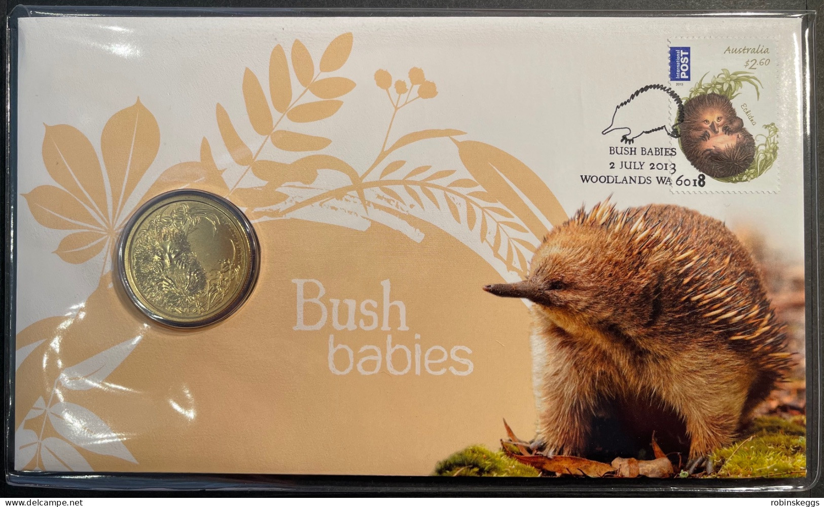 Australia PNC 2013 Bush Babies, Echidna - Dollar