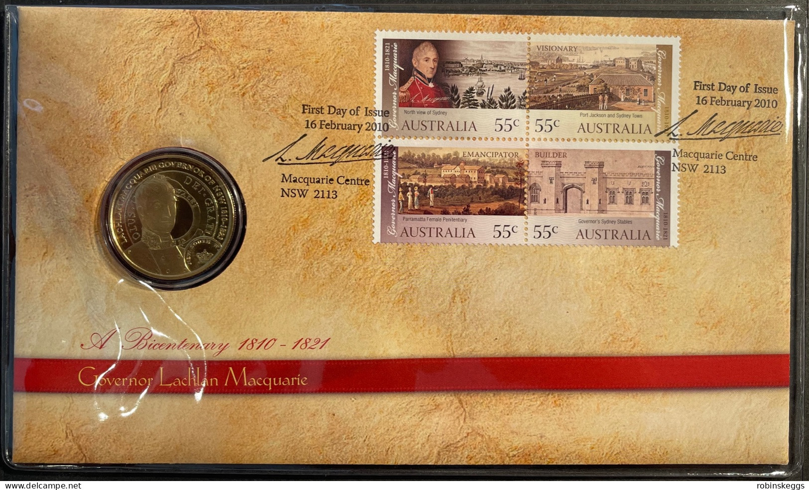 Australia PNC 2010 Governor Lachlan Macquarie Bicentenary - Dollar