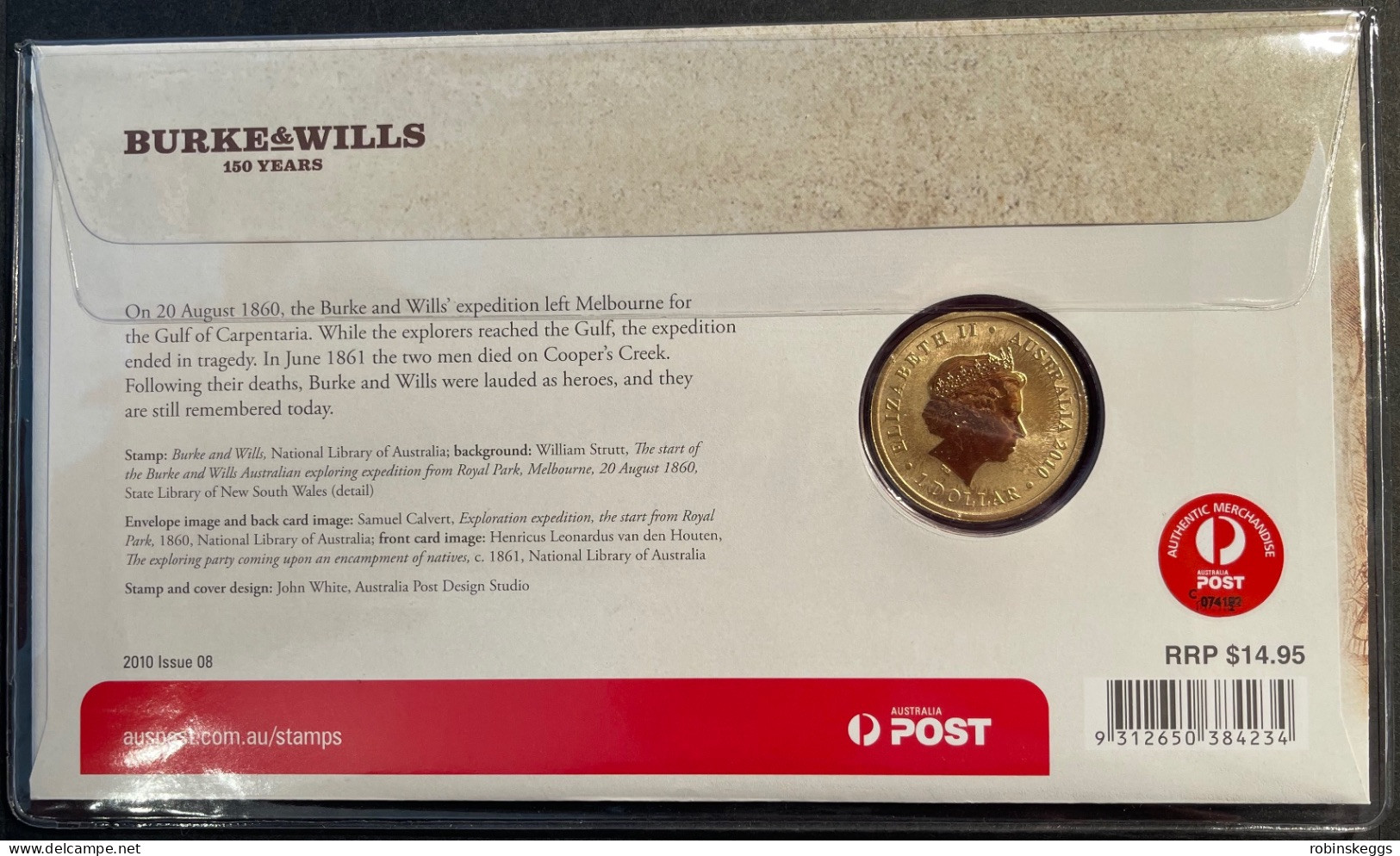 Australia PNC 2010 Burke & Wills 150 Years - Dollar